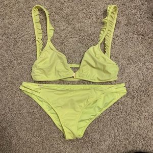 Victoria’s Secret neon yellow bikini